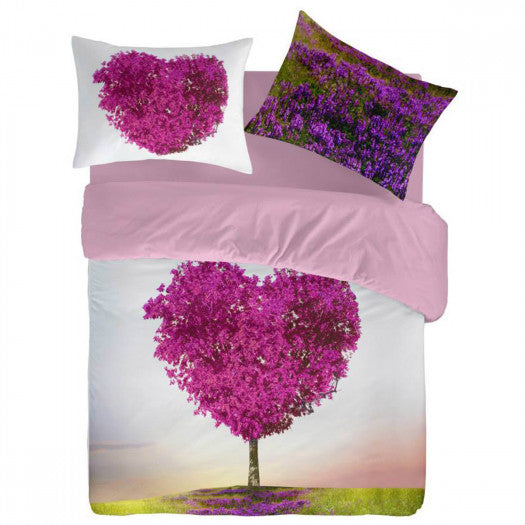 Pierre Cardin Heart Digital Print Sheet Set for Double Bed