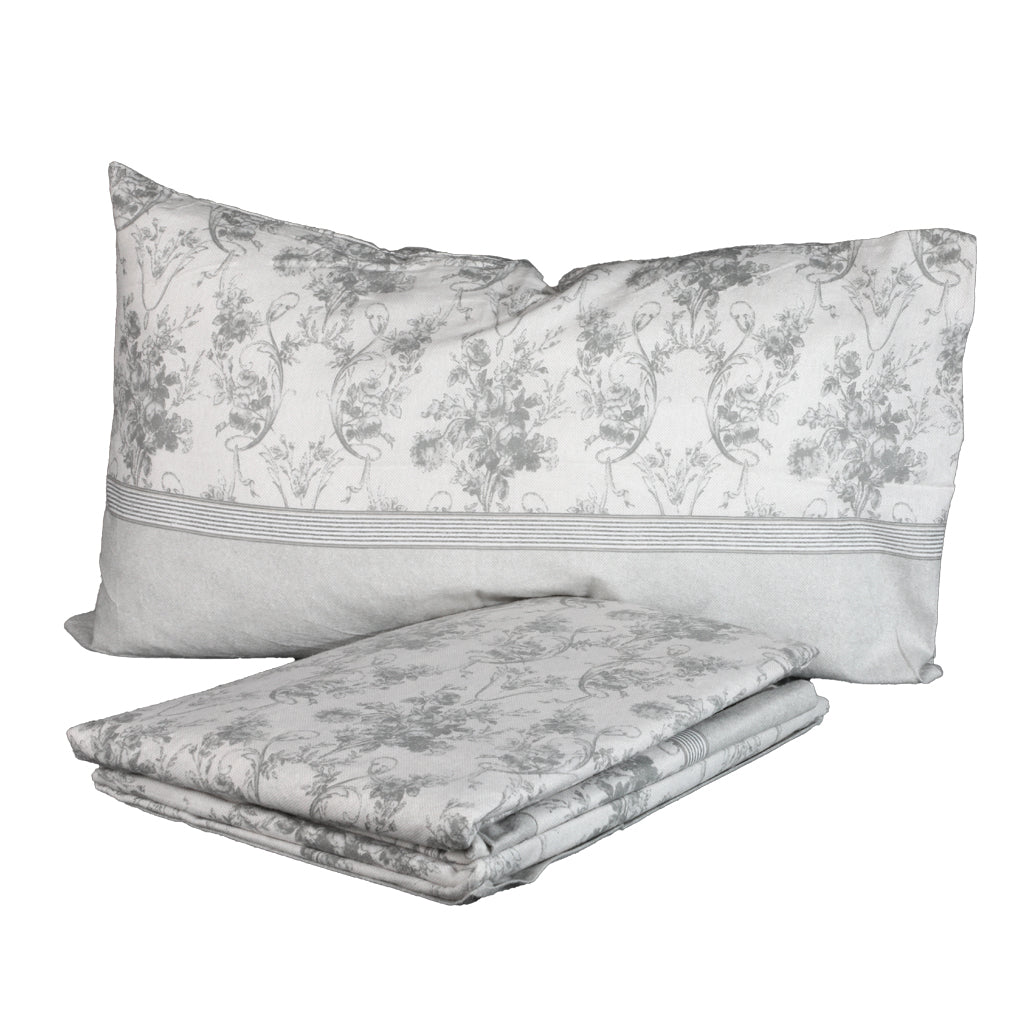 "FLOWER" FLANNEL DOUBLE SHEET SET - BOTTICELLI HOME (Various Colours)