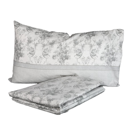 "FLOWER" FLANNEL DOUBLE SHEET SET - BOTTICELLI HOME (Various Colours)