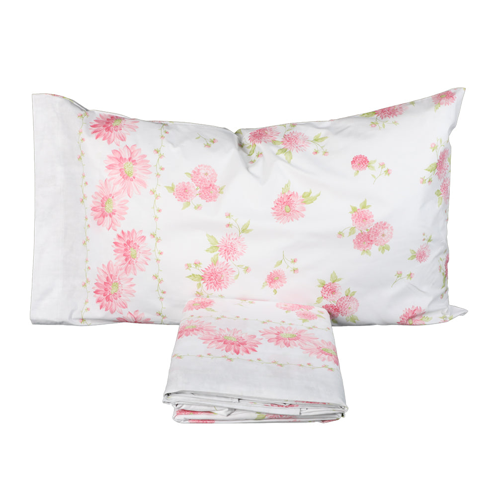 Maé Double Bed Set by Via Roma,60 Gerbera Pink