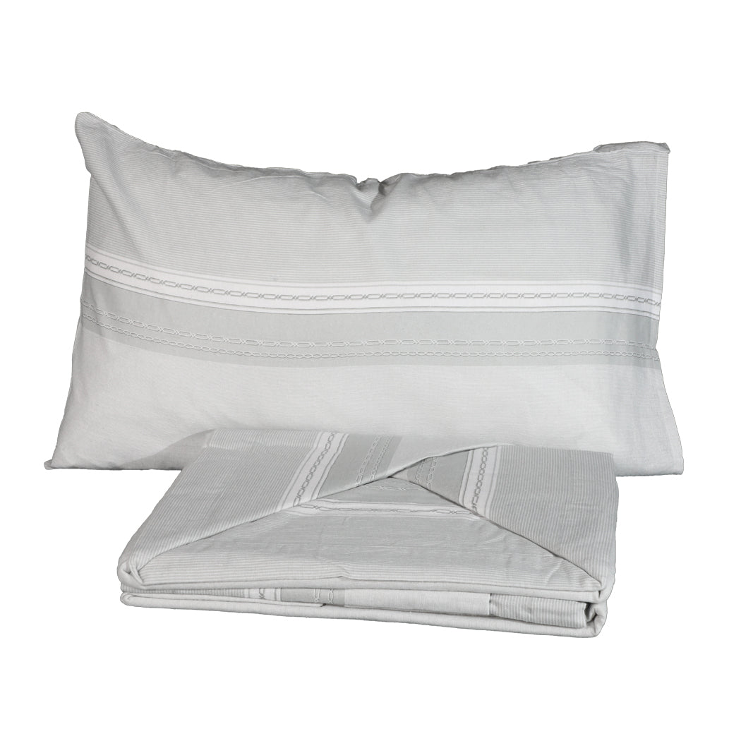 DOUBLE SHEET SET "Wow Effect" FLANNEL - BOTTICELLI HOME - GRAY