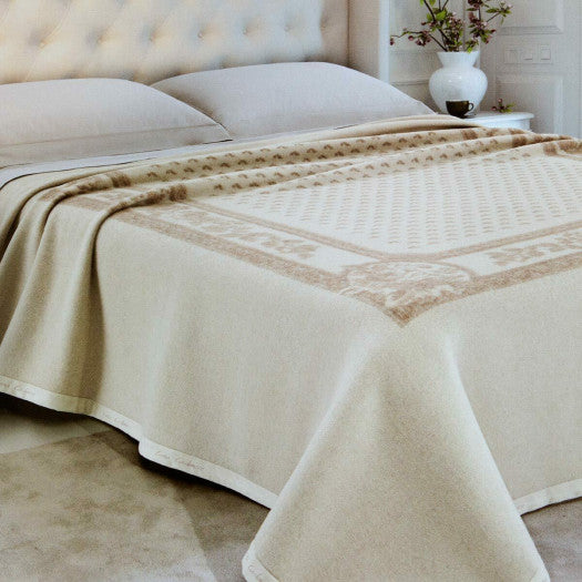 Coperta Pura Lana Vergine e Cashmere Lanerossi Serenella Matrimoniale 230x270 cm