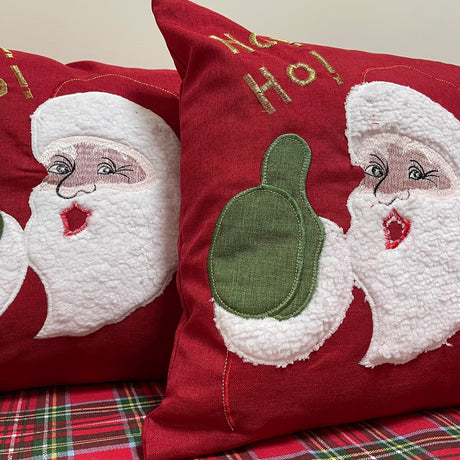 Pair of Botticelli Home Santa Claus Christmas Decor Cushions