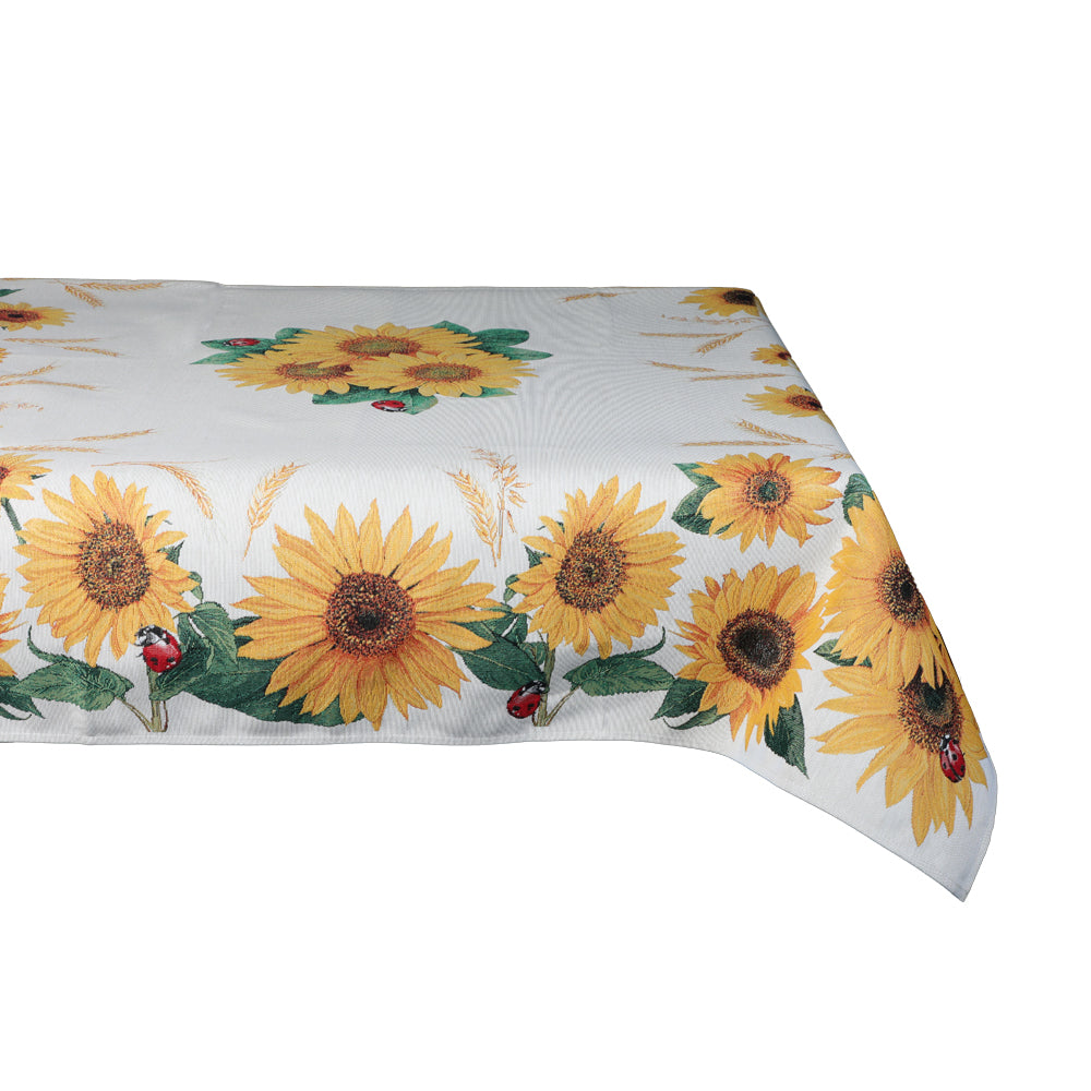 Rechteckige Gobelin-Tischdecke Emily Home Sunflowers 140x220 cm