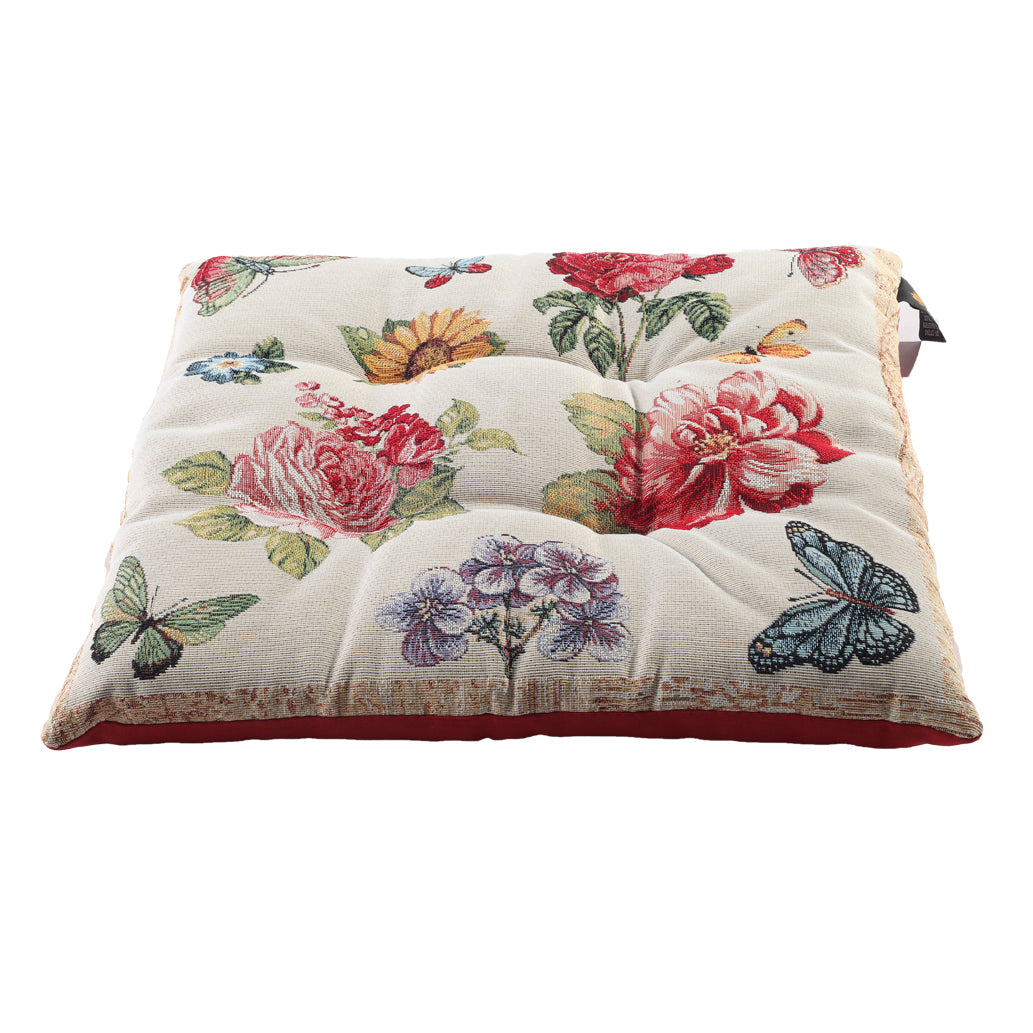 Cuscino Sedia Emily Home Fiori di Campo in Gobelin 40x40 cm