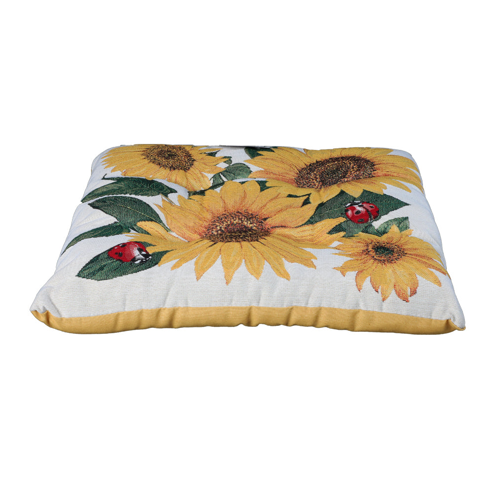 Gobelin Chair Cushion Emily Home Sunflowers 40x40 cm