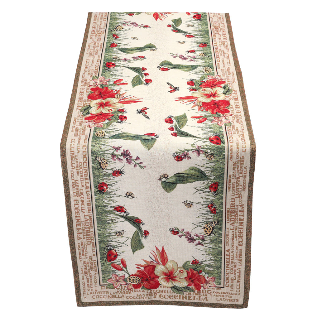 Emily Home Ladybug Table Runner in Gobelin (Various Sizes)