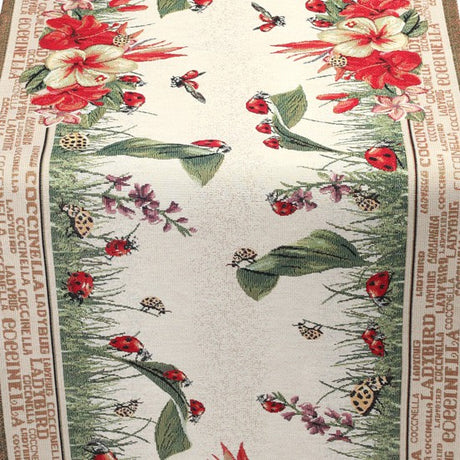 Emily Home Marienkäfer-Tischläufer in Gobelin (verschiedene Größen)