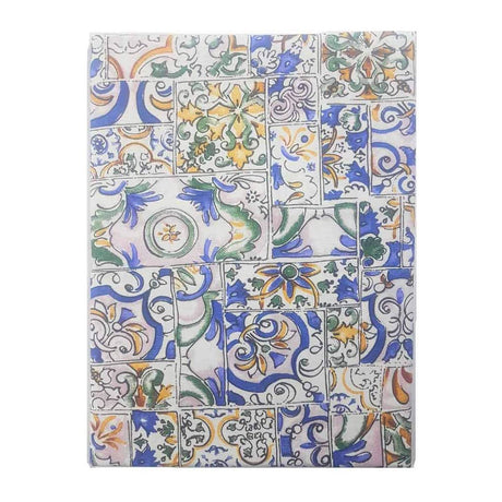 Table service with napkins Procida 18 Cream Pattern X6 BOTTICELLI HOME 140x180 cm