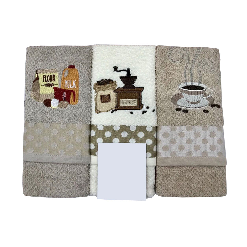 Set of 3 Pierre Cardin Flour Dish Towels