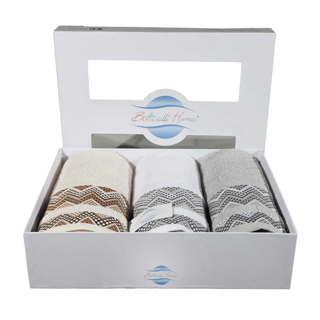 Frottee-Badetuch-Set 3 + 3 Botticelli Home Trapani, verschiedene Farben