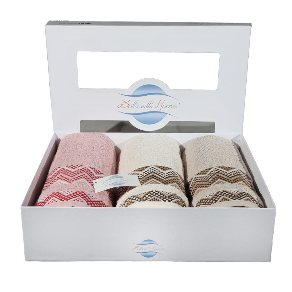 Frottee-Badetuch-Set 3 + 3 Botticelli Home Trapani, verschiedene Farben