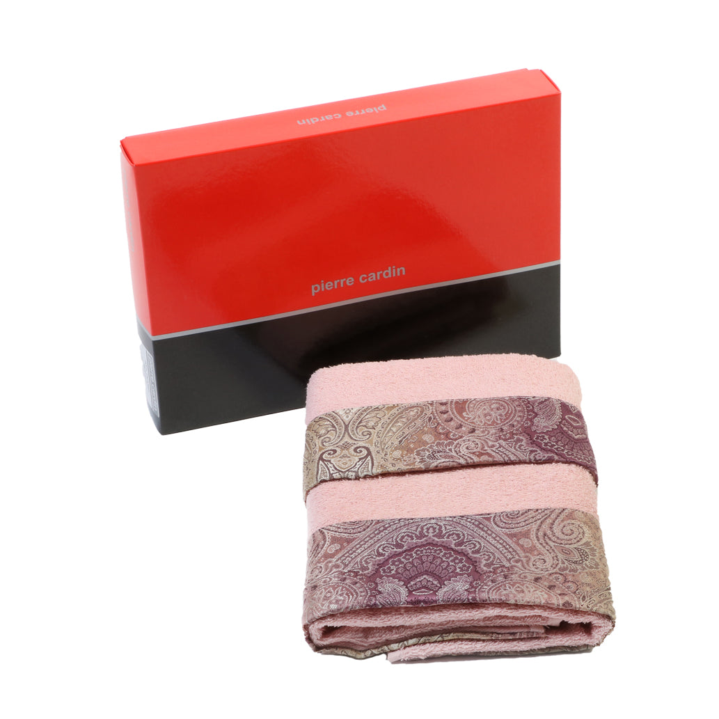 Set Asciugamani Morbida Spugna Pierre Cardin Classy 1 + 1 Rosa