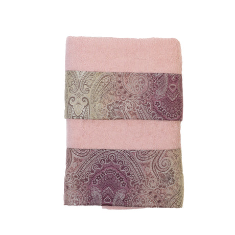 Set Asciugamani Morbida Spugna Pierre Cardin Classy 1 + 1 Rosa