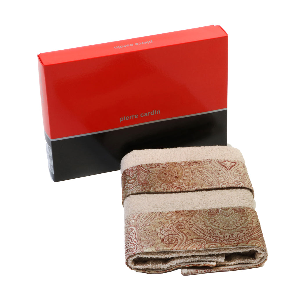 Set Asciugamani Morbida Spugna Pierre Cardin Classy 1 + 1 Tortora