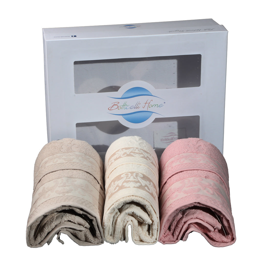 Terry Towel Set 3+3 - "Fantasy" - Botticelli Home Margarita Ass.B