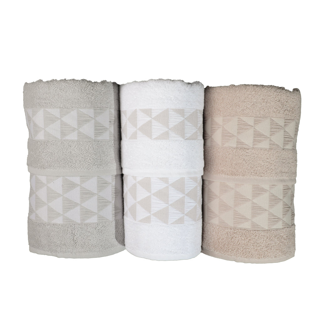 Sponge towel set 3+3 - Star Triangle - Botticelli Home Patos Ass.A