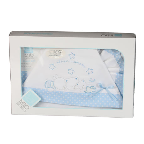 Set Lenzuolo Culla Lettino Puro Cotone Mio Piccolo Ninna Nanna Vari Colori