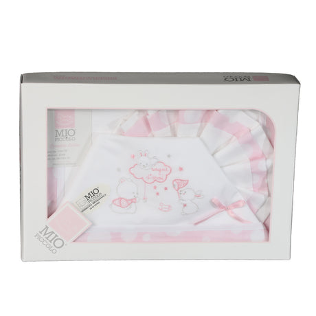 Set Lenzuolo Culla Lettino Puro Cotone Mio Piccolo Sogni d' Oro Vari Colori