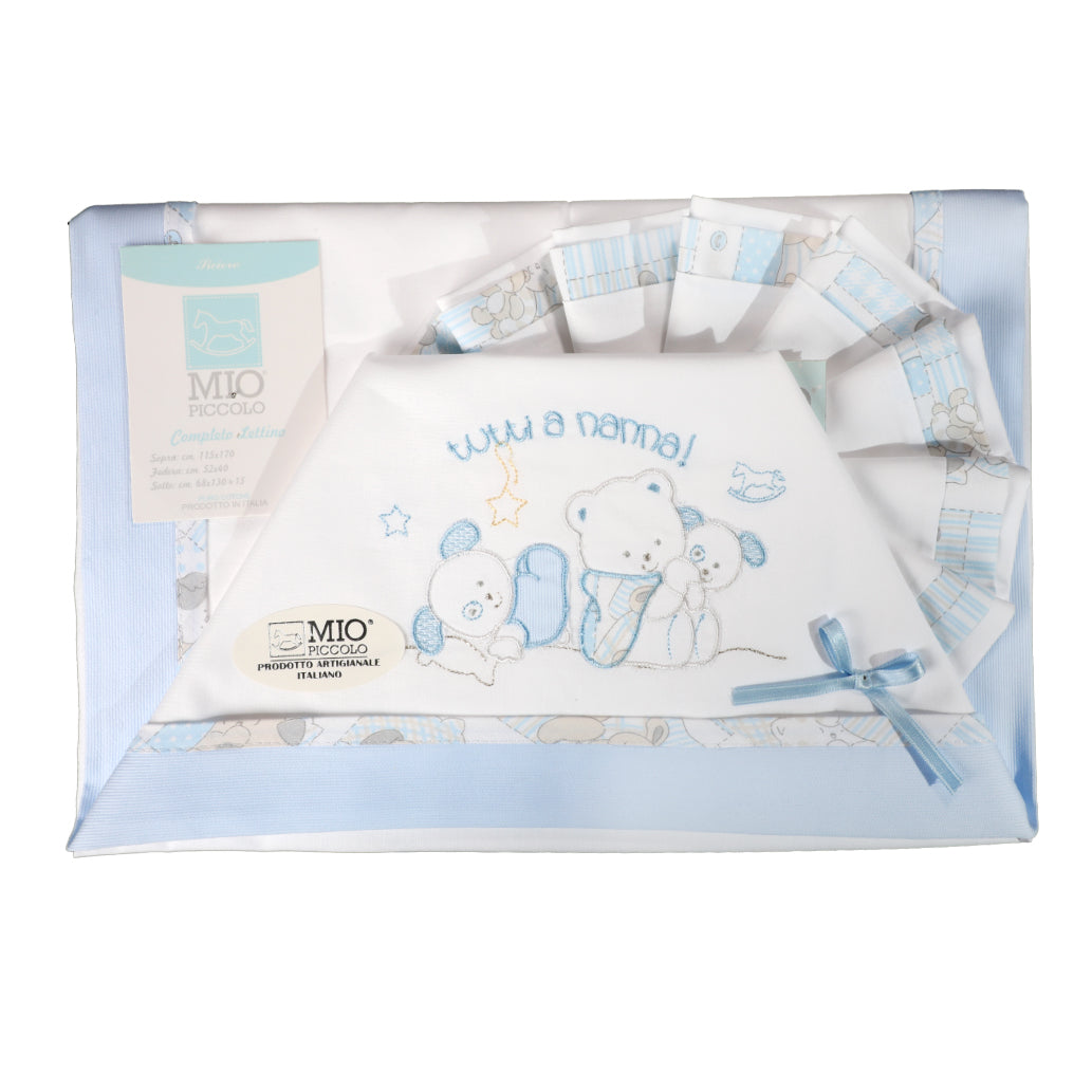 SET LENZUOLO CULLA LETTINO "DOLCE NANNA" - MIO PICCOLO