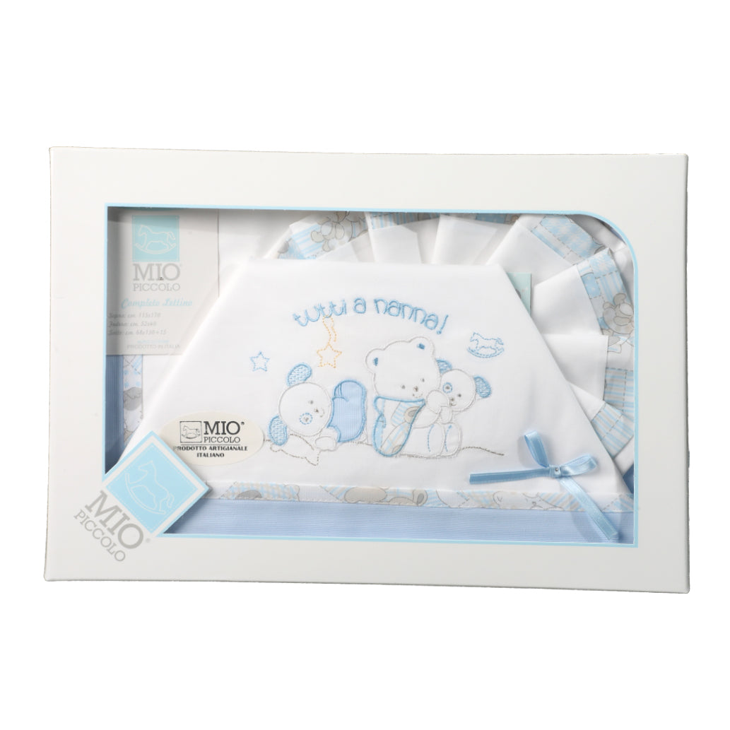 SET LENZUOLO CULLA LETTINO "DOLCE NANNA" - MIO PICCOLO