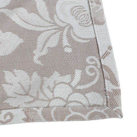 Placemat with Embroidery Umbrian Artistic Fabric Fruit Line 50x40 cm Raw Color Pure Cotton