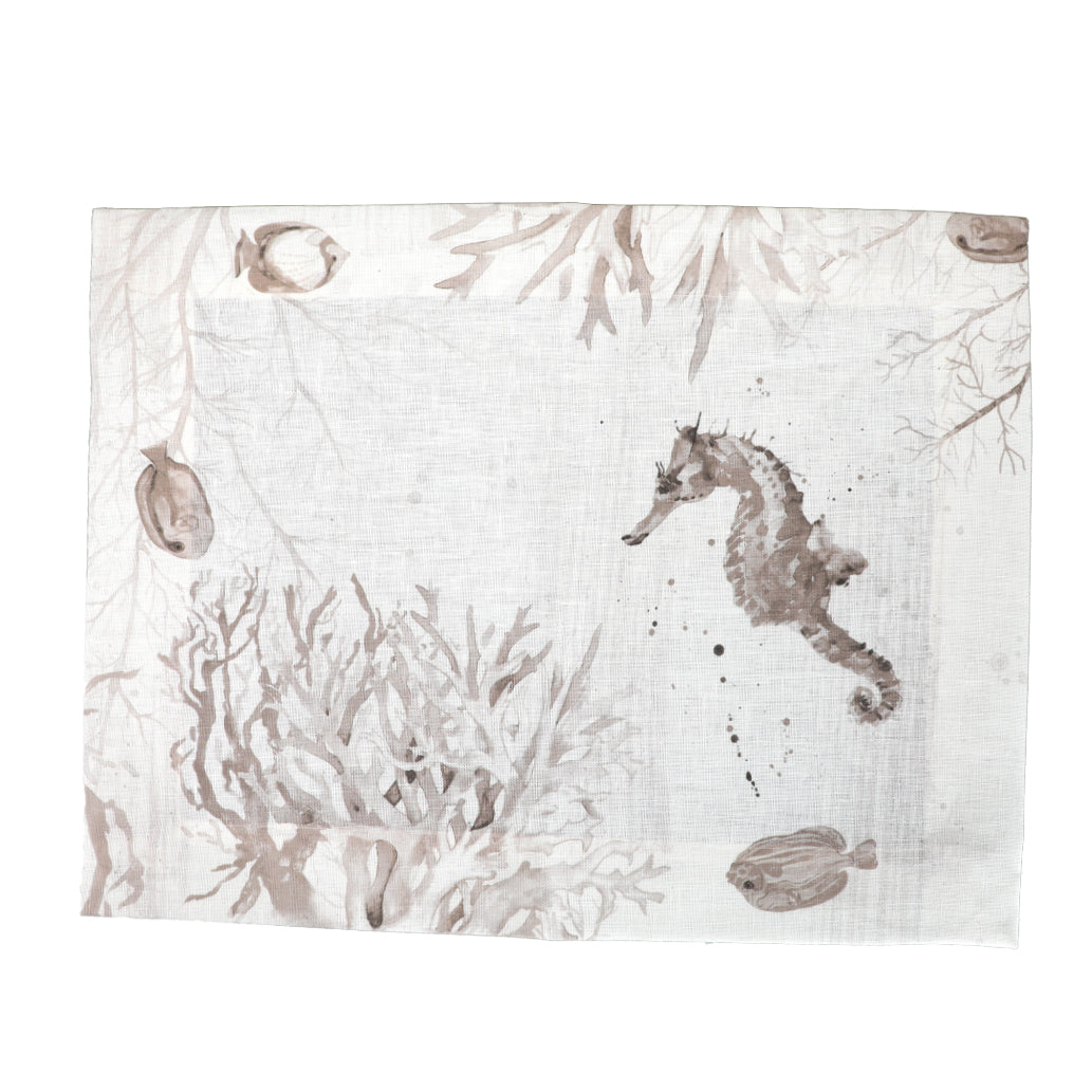 Sottopiatto Pregiato 50x40 cm Grezzo Lino Stampato