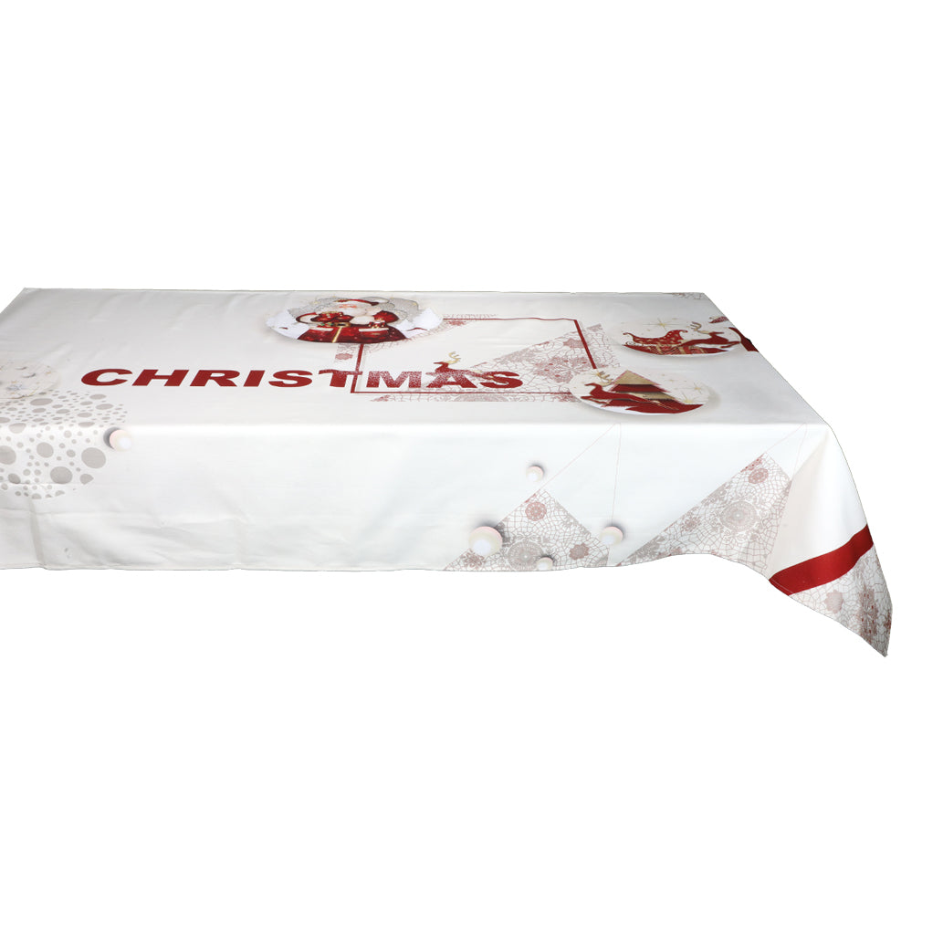 Christmas Tablecloth 145x275 cm Emily Home Walking Christmas Pure Cotton