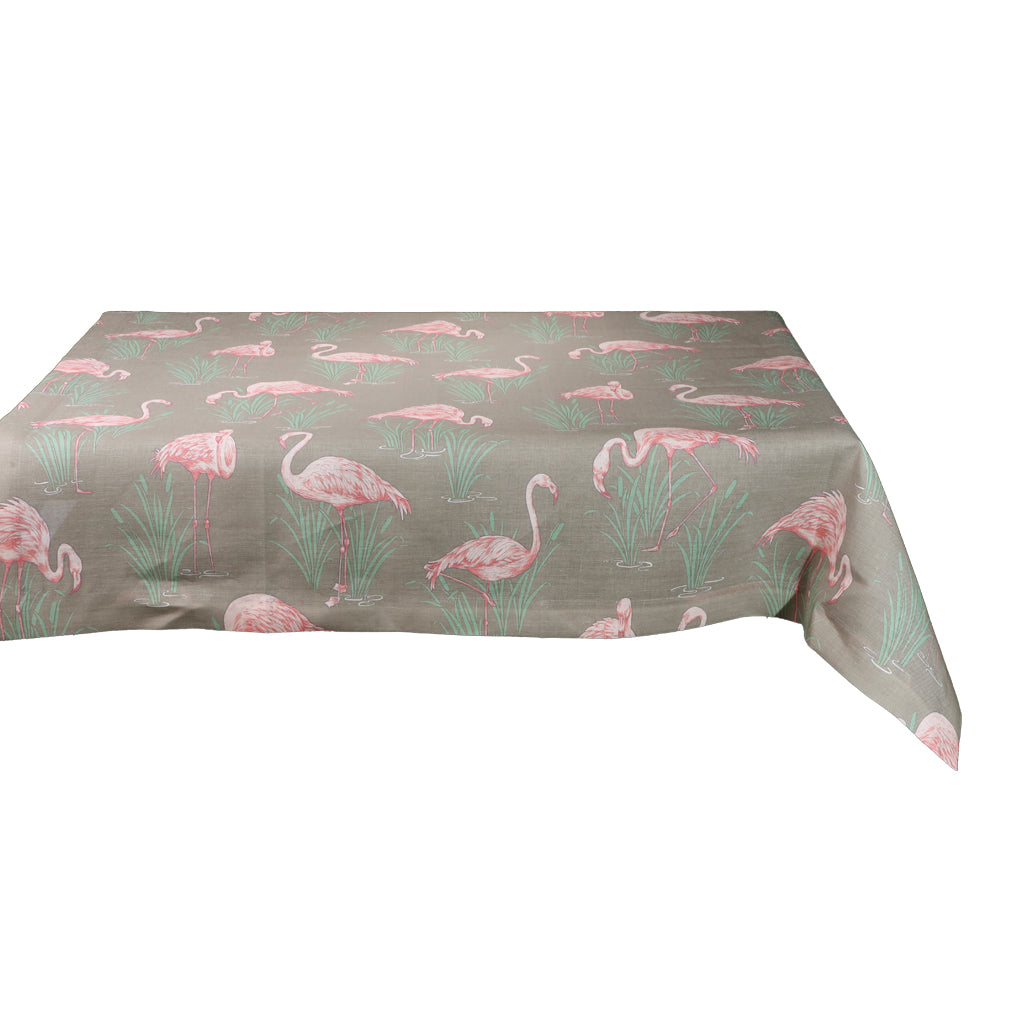 Tovaglia Pregiata 150x240 cm 8 Posti Fenicotteri Rosa