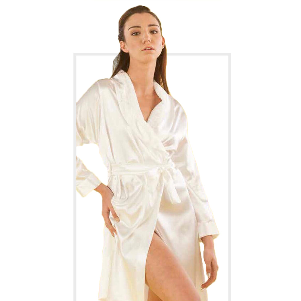 Pierre Cardin Ibis Women's Vest + Dressing Gown Set - luxury line - Bridal Sets