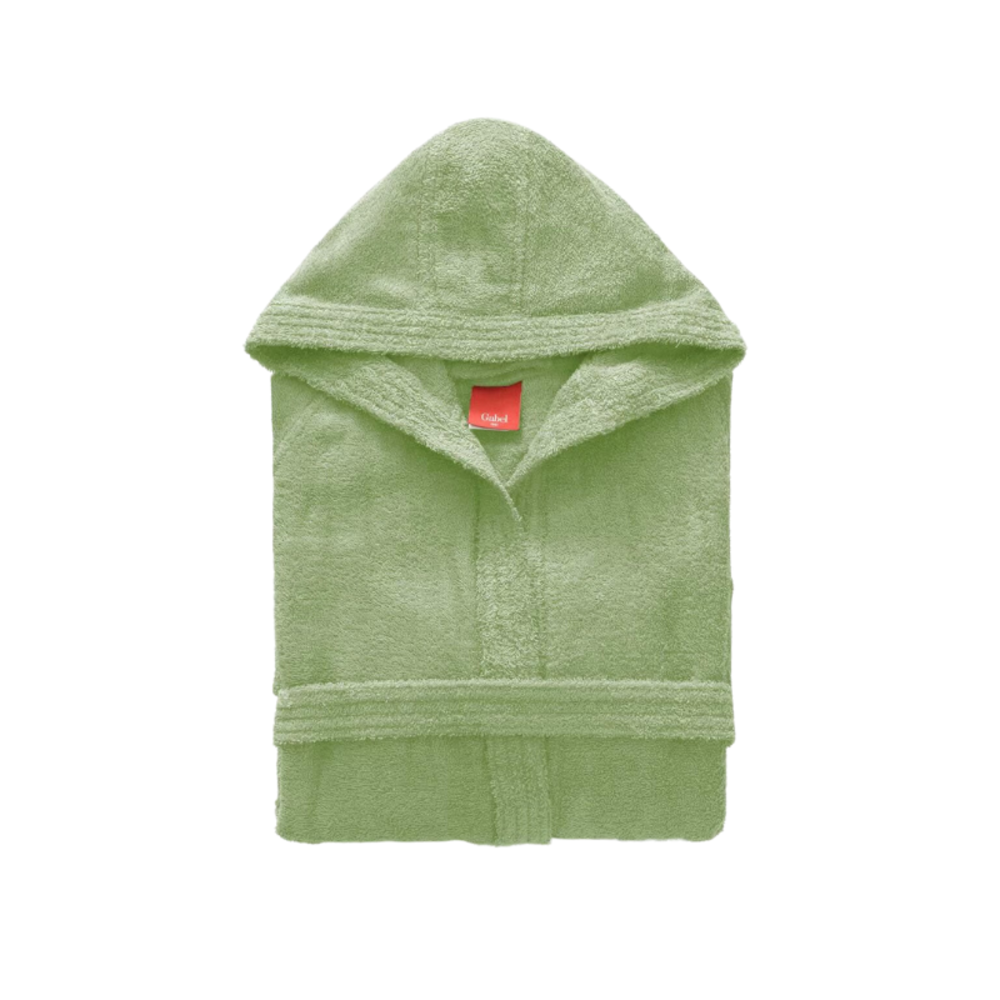 Gabel Accappatoio Fonte In Puro Cotone Idrofilo 460 G/m², Con Cappuccio E Cintura, Certificato Oeko-Tex, Made In Italy, Taglia S, Colore Phard