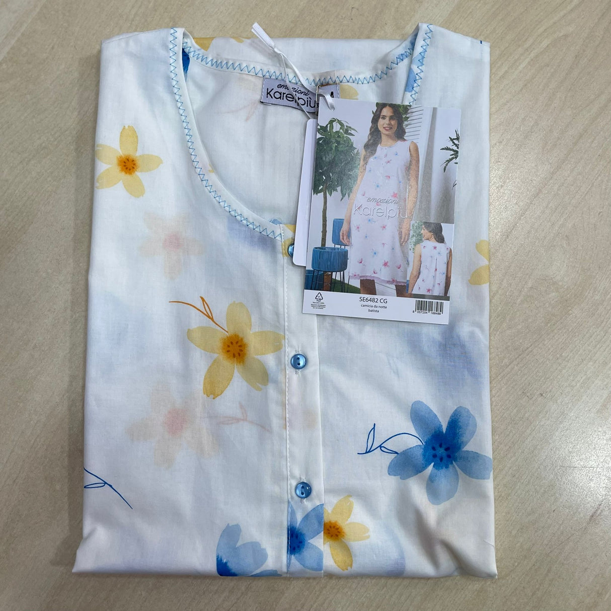 Camicia da Notte Batista Spalla Larga Karelpiù 6482