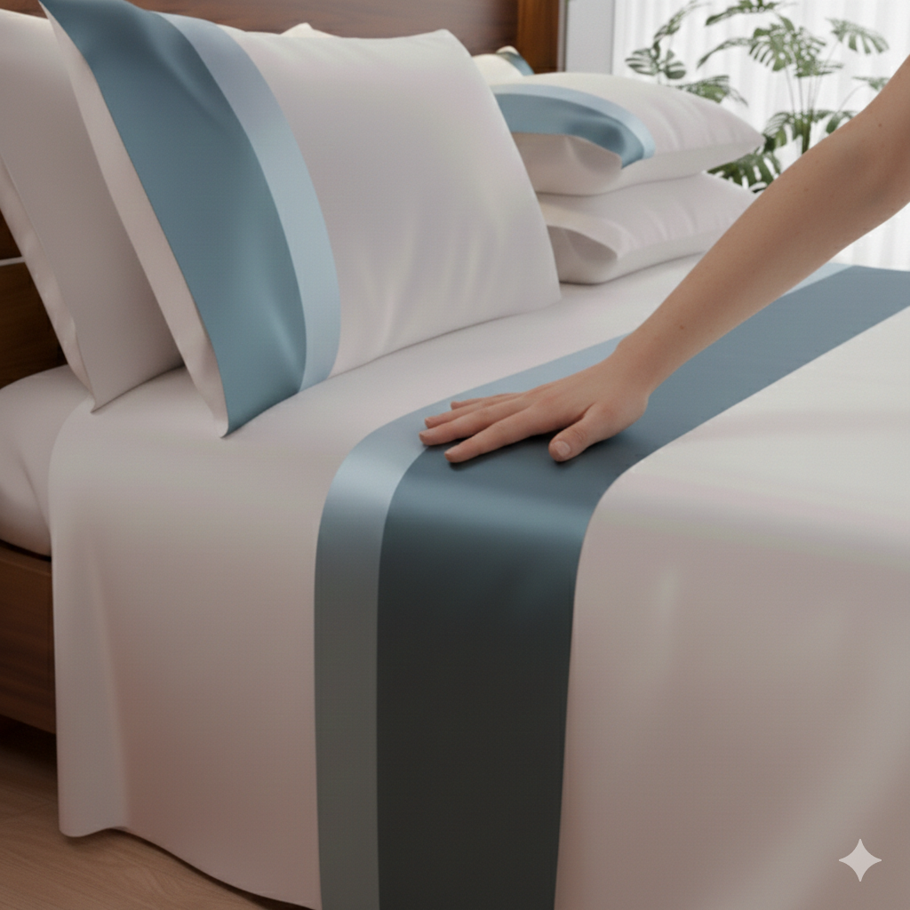 Completo Letto Matrimoniale Ruocco Home Doppio Bordo