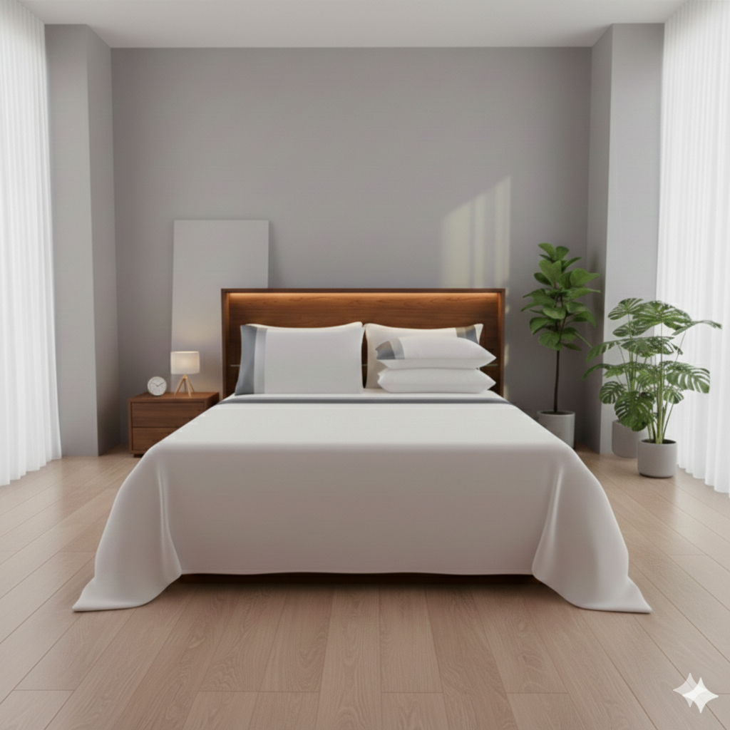 Completo Letto Matrimoniale Ruocco Home Doppio Bordo