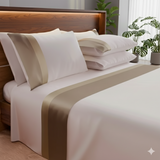 Completo Letto Matrimoniale Ruocco Home Doppio Bordo