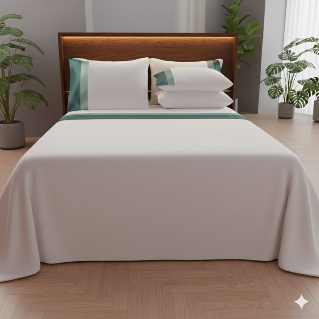 Completo Letto Matrimoniale Ruocco Home Doppio Bordo