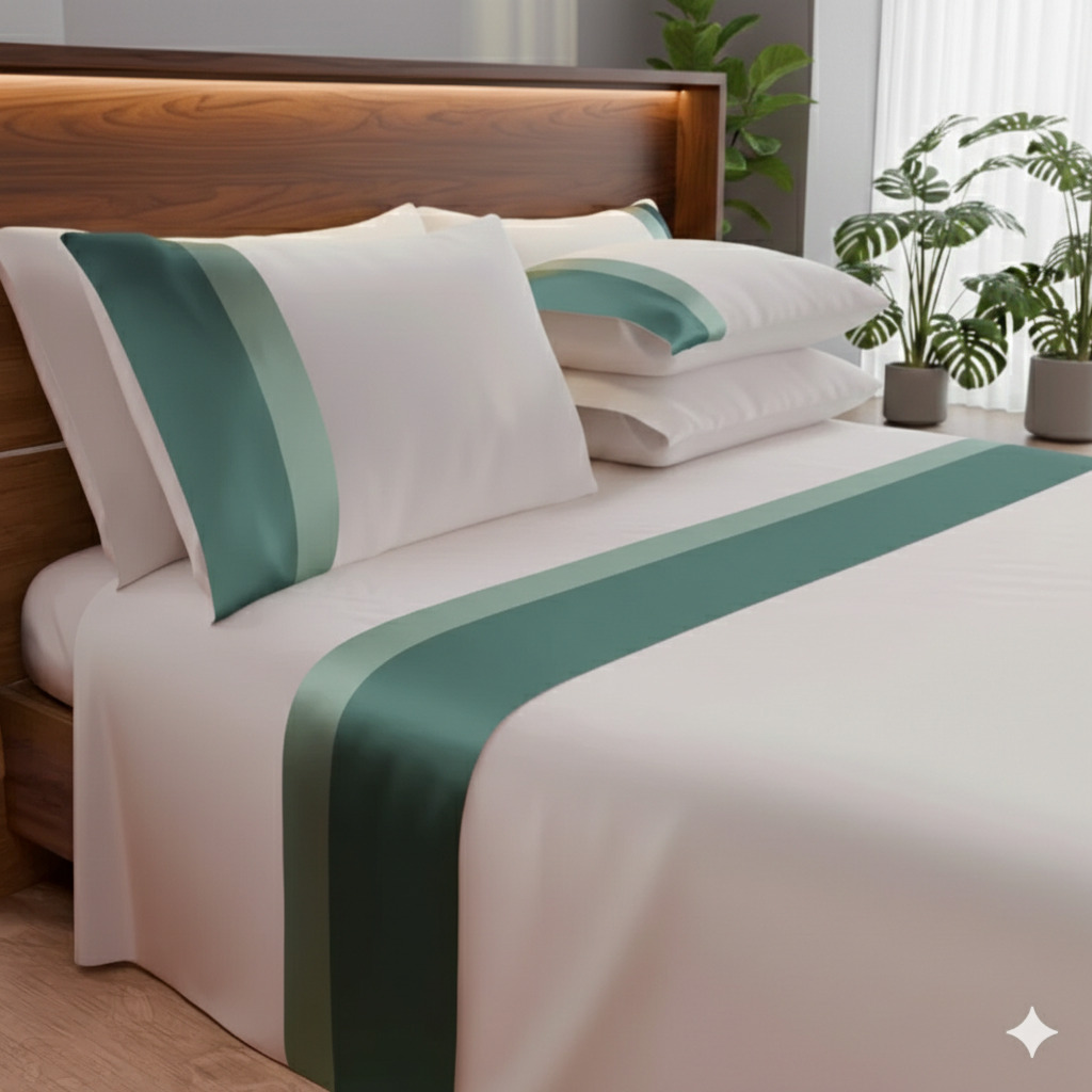 Completo Letto Matrimoniale Ruocco Home Doppio Bordo