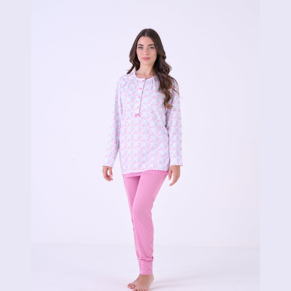 Pigiama Donna Calibrato Cotone Pigiamiamoci 3601