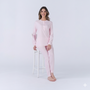 Pigiama Donna Lungo Pigiamiamoci CP01 - Cotone con Dettagli in Merletto