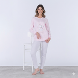Pigiama Donna Manica Lunga Cotone Pigiamiamoci 4469