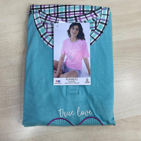 Pigiama Donna Mezza Manica Karelpiù 0145 - Shorts in Cotone