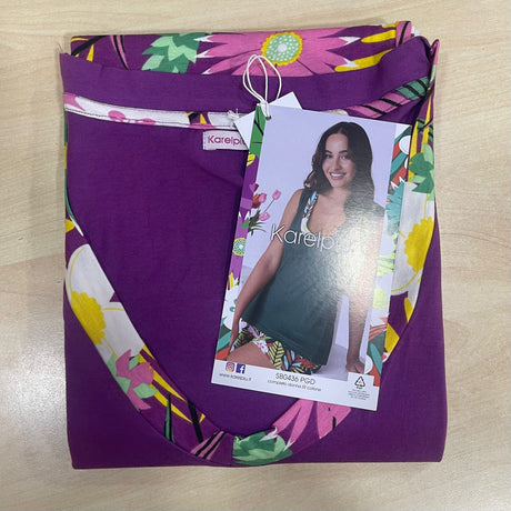 Pigiama Donna Spalla Larga Karelpiù 0436 - Puro Cotone Estivo