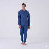 Pigiama Uomo 3 Pezzi Karelpiù 0260 - Puro Cotone con Pantalone Lungo e Corto