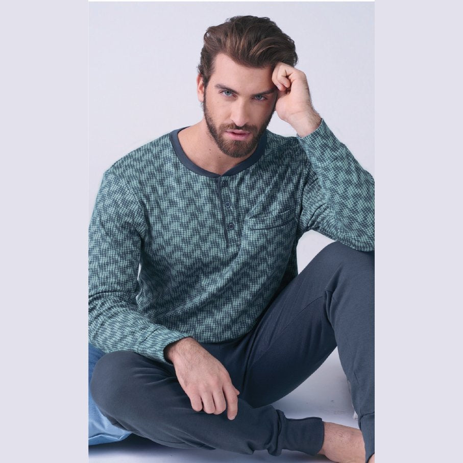 Pigiama Uomo Caldo Cotone Karelpiù 9315