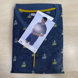 Pigiama Uomo Mezza Manica Karelpiù 0264 - Cotone Maglia Fantasia
