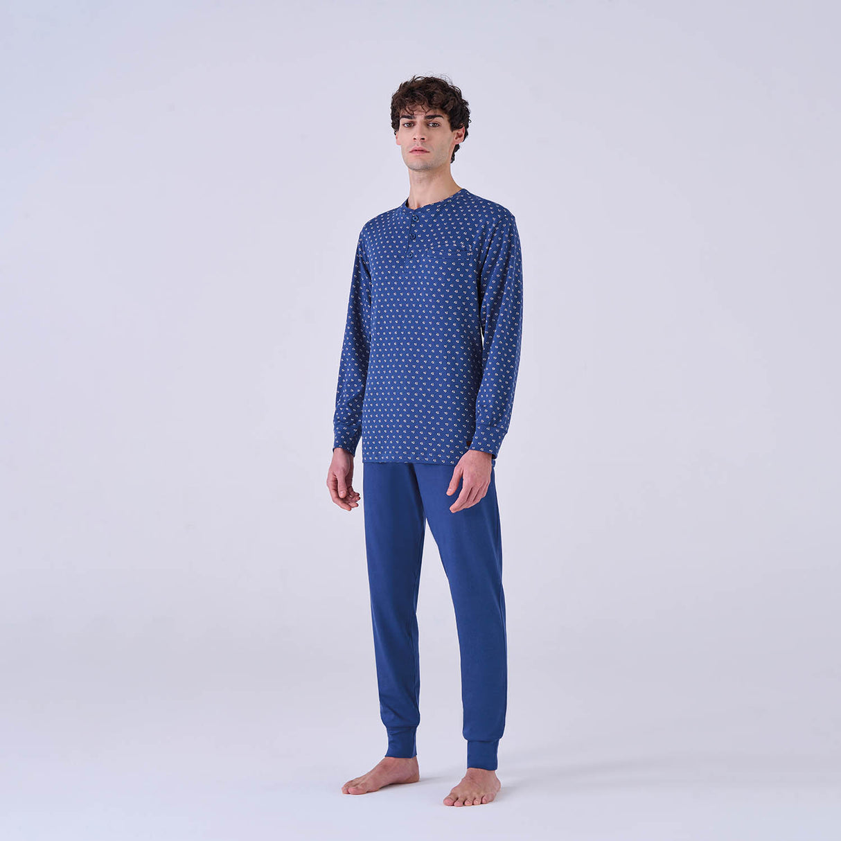 Men's Pajamas in Warm Cotton Pigiamiamoci 2800L