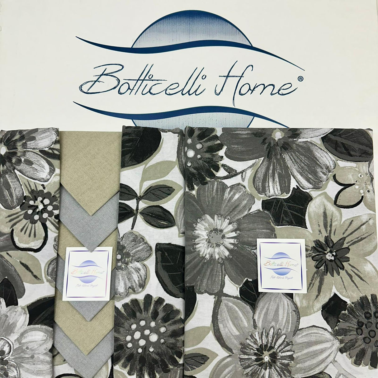 Servizio da Tavola Botticelli Home Black Flower