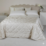 Trapuntino Matrimoniale Chanel in Cotone Jacquard - Made in Italy