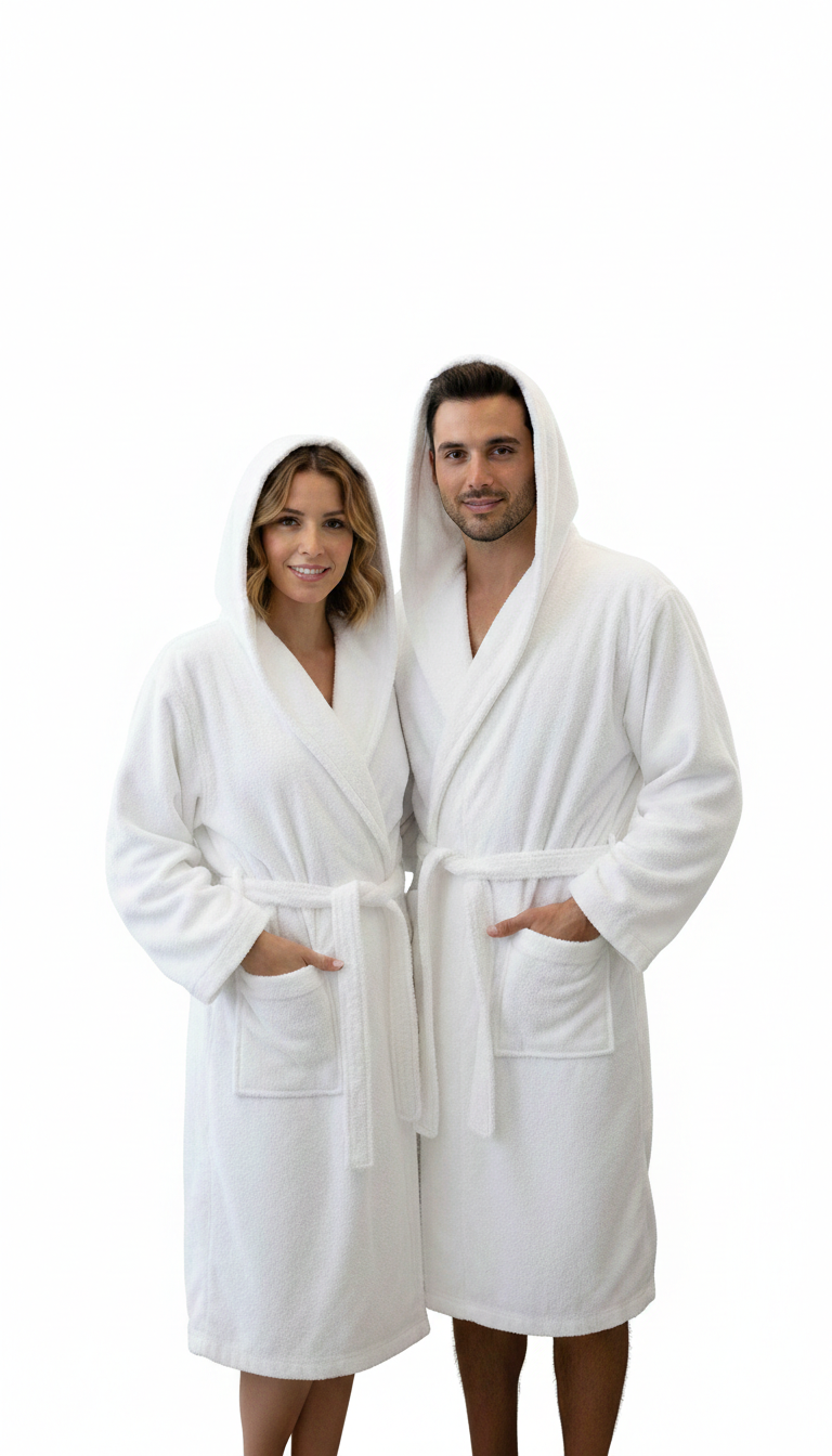 Dettaglio trama microspugna 280g accappatoio Botticelli Home Bianco