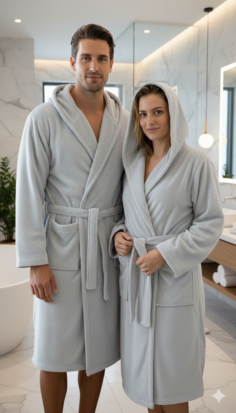 Accappatoio microspugna Botticelli Home Perla 280g unisex